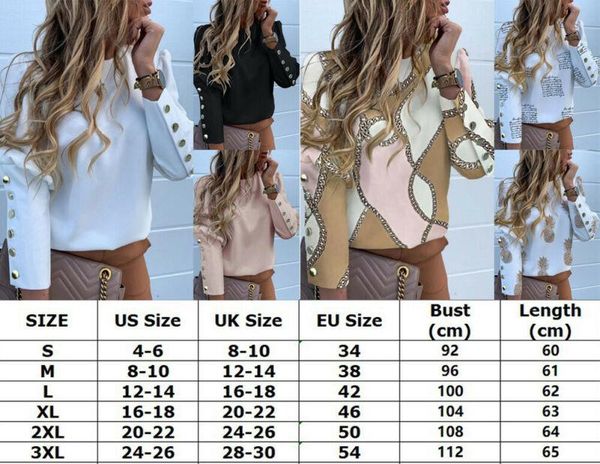 women's blouses & shirts women slim suit casual long sleeve print autumnn fashion outwear plus size s-3xl blouse tee blousa, White
women's blouses & shirts women slim suit casual long sleeve print autumnn fashion outwear plus size s-3xl blouse tee blousa, White