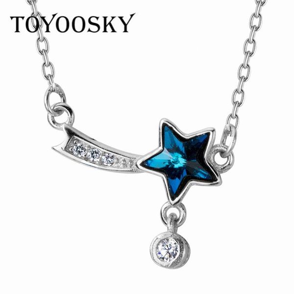 chains toyoosky 925 sterling silver meteor necklace female blue crystal star short paragraph five-pointed chain jewelry
chains toyoosky 925 sterling silver meteor necklace female blue crystal star short paragraph five-pointed chain jewelry