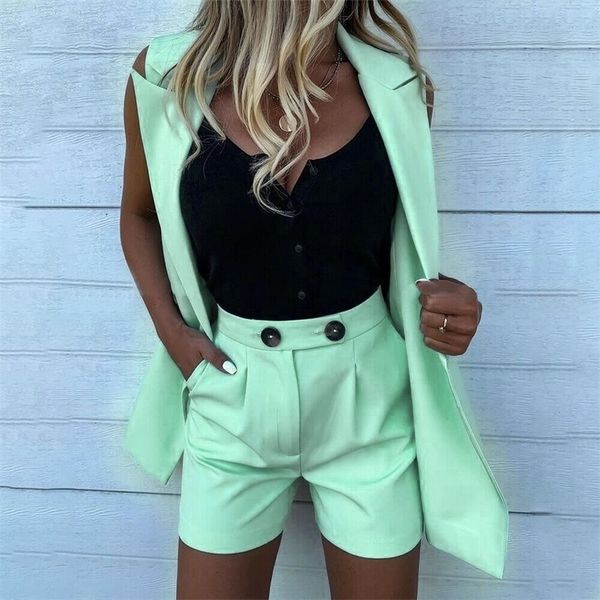 women sleeveless plaid button up elastic waist blazer and pocket short set elegant office ladies suits workwear d30 220312, White
women sleeveless plaid button up elastic waist blazer and pocket short set elegant office ladies suits workwear d30 220312, White