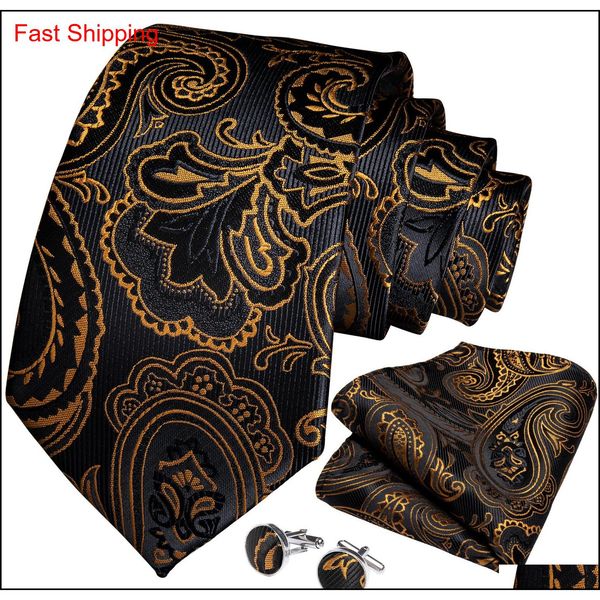 fast shipping silk tie set black gold paisley men's wholesale classic jacquard woven necktie pocket square cuff qylvrd dh_seller2010, Black;blue
fast shipping silk tie set black gold paisley men's wholesale classic jacquard woven necktie pocket square cuff qylvrd dh_seller2010, Black;blue