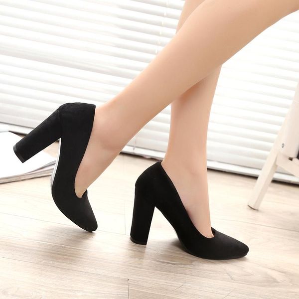 spring autumn office lady shoes womens poined toe high heels pumps square heeled woman boat shoes ladies dress 2877g, Black
spring autumn office lady shoes womens poined toe high heels pumps square heeled woman boat shoes ladies dress 2877g, Black