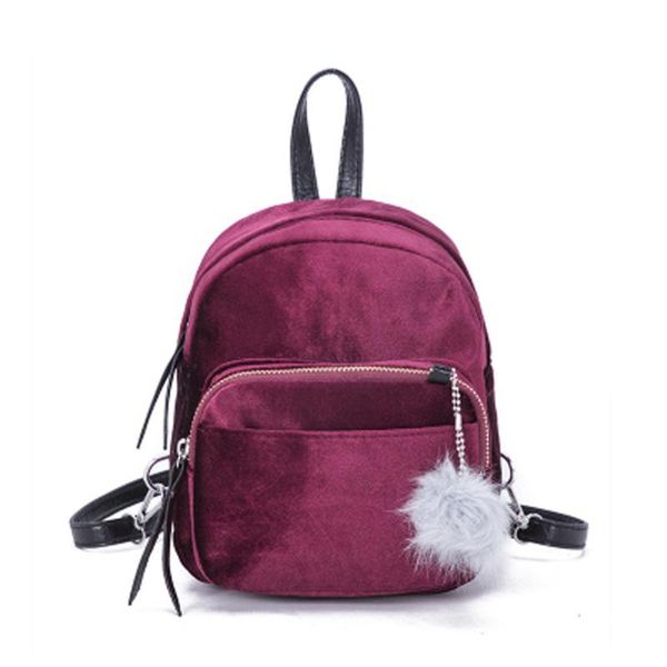 women backpack velvet mini fur ball backpack fashion shoulder bag solid preppy style backpacks for teenage girls school bags
women backpack velvet mini fur ball backpack fashion shoulder bag solid preppy style backpacks for teenage girls school bags