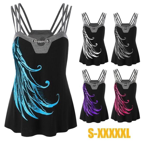 zogaa women plus size fashion print embellished strap tank summer womens sleeveless tanks, White
zogaa women plus size fashion print embellished strap tank summer womens sleeveless tanks, White