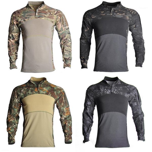 outdoor hiking camouflage camping us army combat uniform shirt cargo multicam paintball tactical cotton clothes1, Gray;blue
outdoor hiking camouflage camping us army combat uniform shirt cargo multicam paintball tactical cotton clothes1, Gray;blue