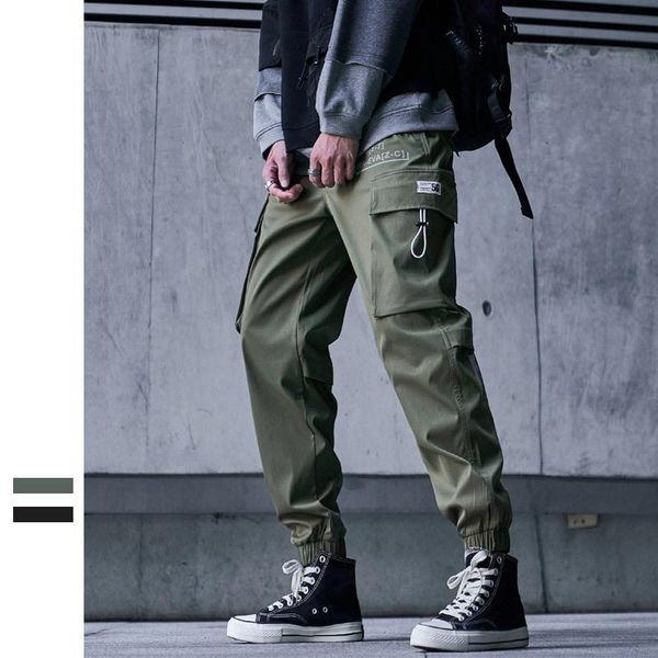 2020 autumn winter hip hop joggers pants overalls black fashions baggy pockets trousers men ribbons streetwear cargo pants
2020 autumn winter hip hop joggers pants overalls black fashions baggy pockets trousers men ribbons streetwear cargo pants