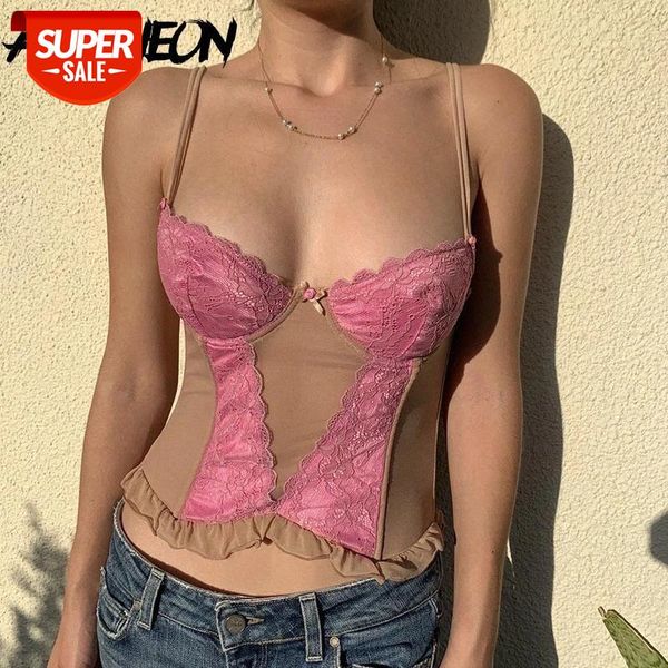 allneon e-girl vintage patchwork lace trim cami y2k fashion v-neck spaghetti strap ruffles mesh bralette sweet outfits #kn08, White
allneon e-girl vintage patchwork lace trim cami y2k fashion v-neck spaghetti strap ruffles mesh bralette sweet outfits #kn08, White