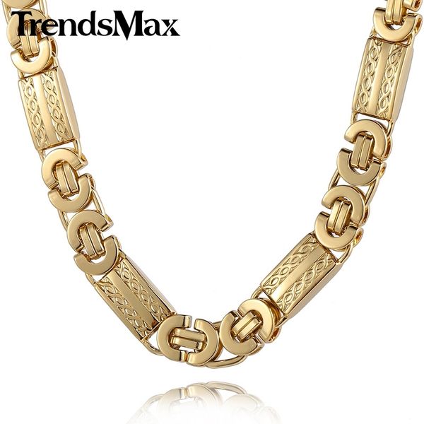 trendsmax 11mm mens chain necklace gold-color byzantine link stainless steel necklace kn272 201014, Silver
trendsmax 11mm mens chain necklace gold-color byzantine link stainless steel necklace kn272 201014, Silver
