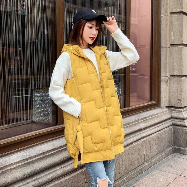 long sleeveless jacket women hooded plus size solid winter vest female stand collar loose korean style cotton padded thick coats1, Black;white
long sleeveless jacket women hooded plus size solid winter vest female stand collar loose korean style cotton padded thick coats1, Black;white