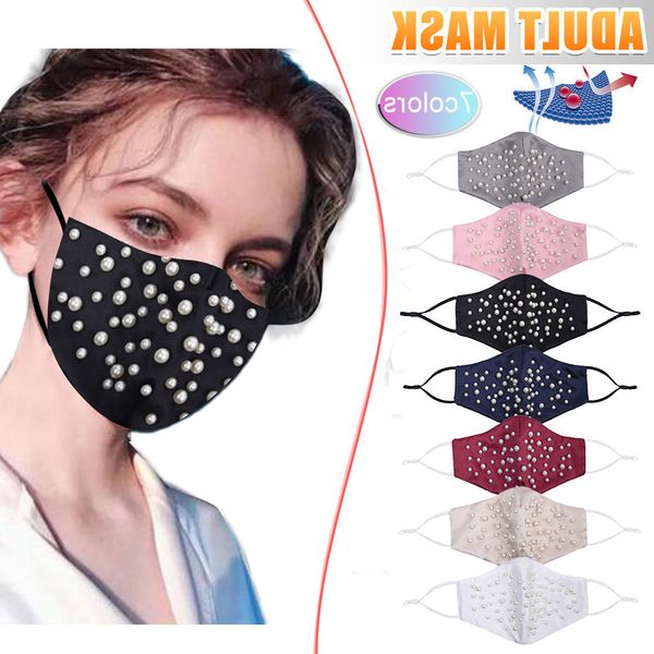 pearls decor masks designer fashion washable women reusable winter protective face mask
pearls decor masks designer fashion washable women reusable winter protective face mask