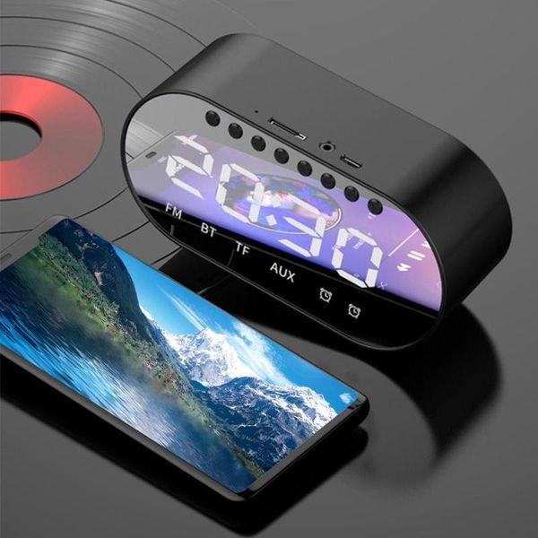 wireless bluetooth speaker led alarm clock fm radio alarm clock for bedroom office travel loudspeaker
wireless bluetooth speaker led alarm clock fm radio alarm clock for bedroom office travel loudspeaker