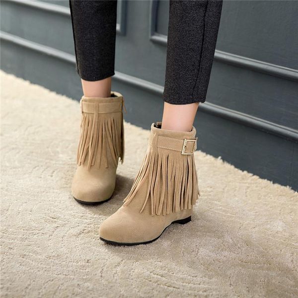 ymechic 2020 fashion fringe tassel ankle boots winter height increasing yellow rhinestone buckle strap ladies shoes booties 43, Black
ymechic 2020 fashion fringe tassel ankle boots winter height increasing yellow rhinestone buckle strap ladies shoes booties 43, Black