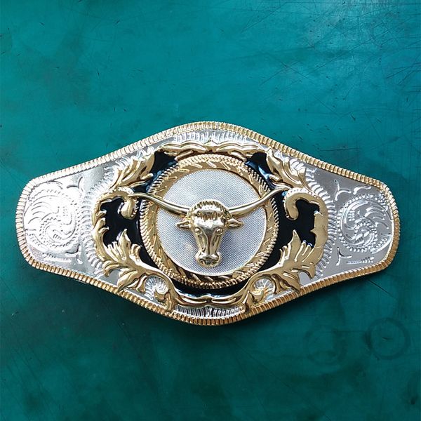 1 pcs silver golden bull head hebillas cinturon men's western cowboy belt buckle fit 4cm wide belts, Slivery;black
1 pcs silver golden bull head hebillas cinturon men's western cowboy belt buckle fit 4cm wide belts, Slivery;black