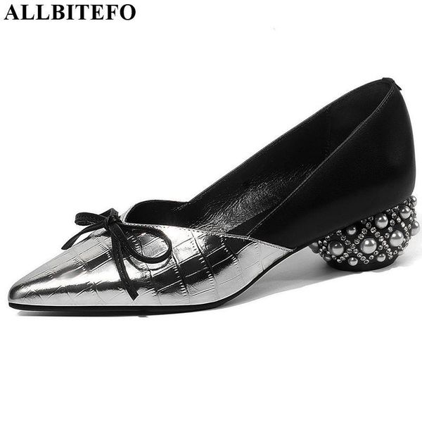 dress shoes allbitefo rhinestone heel full genuine leather thick party women high brand heels, Black
dress shoes allbitefo rhinestone heel full genuine leather thick party women high brand heels, Black