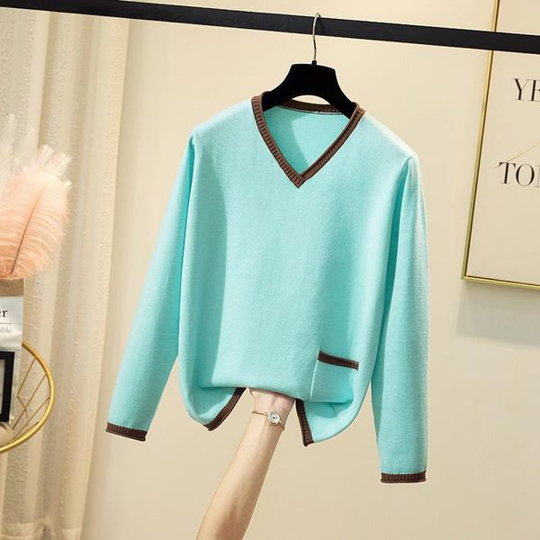 women's blouses & shirts coigarsam 3xl plus size knitting blouse women spring v-neck blusas womens and black light green 1989, White
women's blouses & shirts coigarsam 3xl plus size knitting blouse women spring v-neck blusas womens and black light green 1989, White