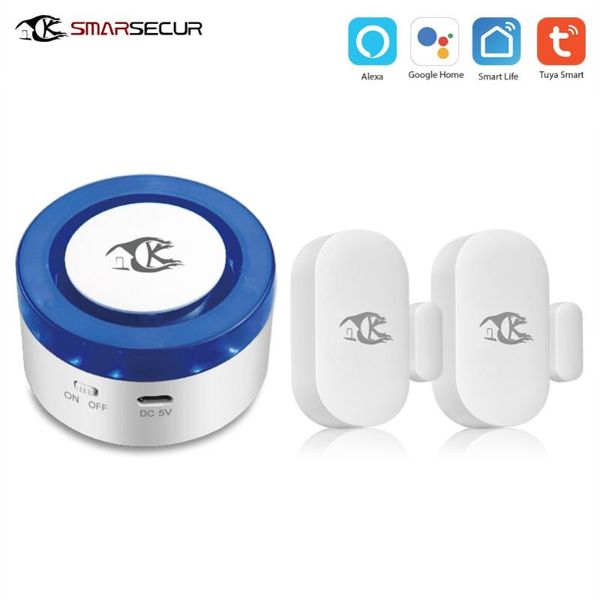 tuya powered smart home security wifi alarm siren with door/windows sendor smart life app voice control wireless alarm system
tuya powered smart home security wifi alarm siren with door/windows sendor smart life app voice control wireless alarm system