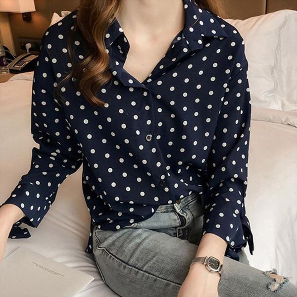 2021 women polka dot blouse fashion long sleeved lace up cuff shirt female loose blouse office lady clothing harajuku, White
2021 women polka dot blouse fashion long sleeved lace up cuff shirt female loose blouse office lady clothing harajuku, White
