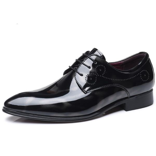 dress shoes pointed toe men formal business wedding patent leather oxford for, Black
dress shoes pointed toe men formal business wedding patent leather oxford for, Black