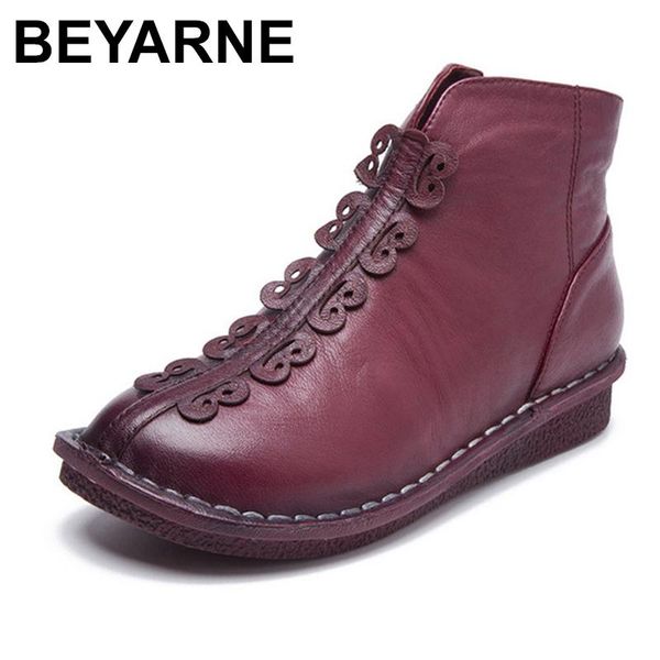 beyarne spring genuine leather women boots 2020 autumn fashion soft low heel flat ankle boots outdoor casual high shoes, Black
beyarne spring genuine leather women boots 2020 autumn fashion soft low heel flat ankle boots outdoor casual high shoes, Black