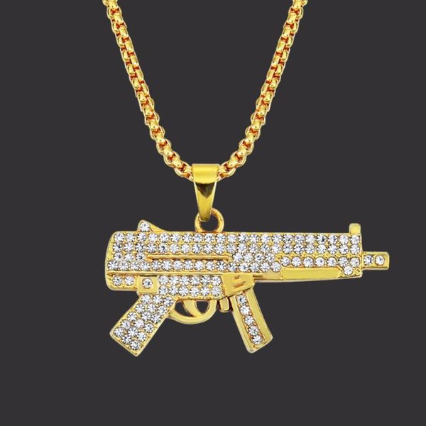 2020 hip hop кристалл machine gun ожерелье для мужчин женщины мальчик девочка цепных подвесок для мужских мужчины ювелирных изделий, Silver
2020 hip hop кристалл machine gun ожерелье для мужчин женщины мальчик девочка цепных подвесок для мужских мужчины ювелирных изделий, Silver