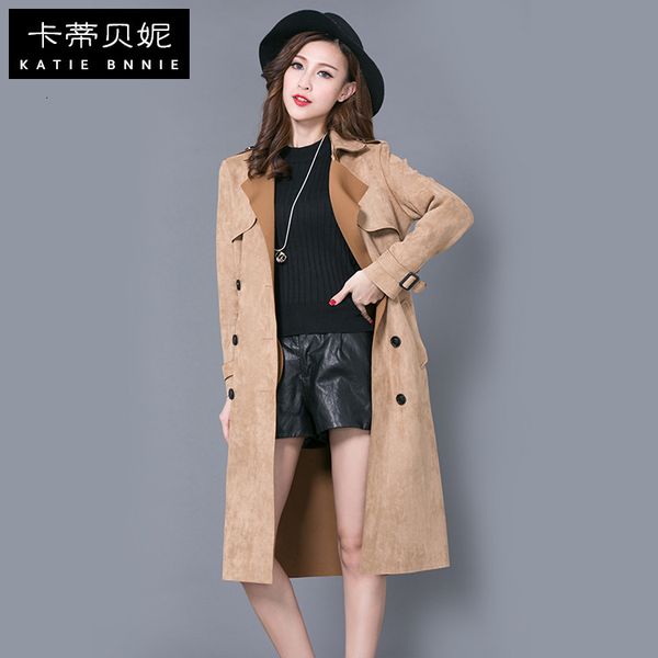and 2021 new spring autumn plus size venison skin on the thick knee trench female fat coat sister 7tnr, Tan;black
and 2021 new spring autumn plus size venison skin on the thick knee trench female fat coat sister 7tnr, Tan;black