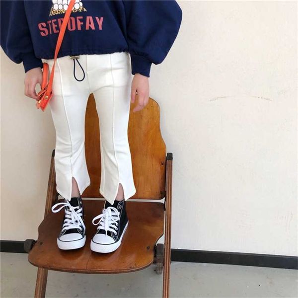 spring girls cotton split flare pants kids elastic casual all-match trousers for baby girl 211224, Blue
spring girls cotton split flare pants kids elastic casual all-match trousers for baby girl 211224, Blue