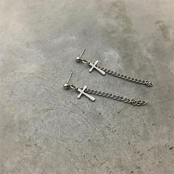 корейский моды vintage из нержавеющей стали креста длинные цепи падение серьги для мужчин и женщин партия хип-хоп панк подарка ювелирных изд, Black;white
корейский моды vintage из нержавеющей стали креста длинные цепи падение серьги для мужчин и женщин партия хип-хоп панк подарка ювелирных изд, Black;white