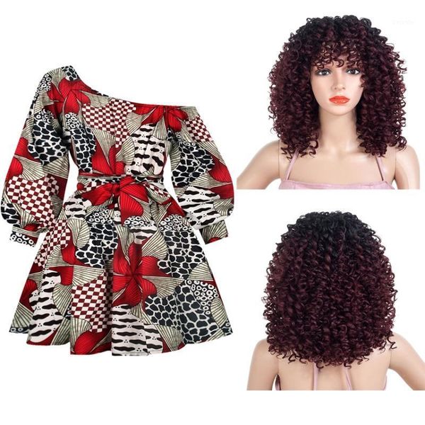 african clothes long sleeve dresses for women short skirt floral print dashiki summer fashion set curly humen hair wigs1, Red
african clothes long sleeve dresses for women short skirt floral print dashiki summer fashion set curly humen hair wigs1, Red