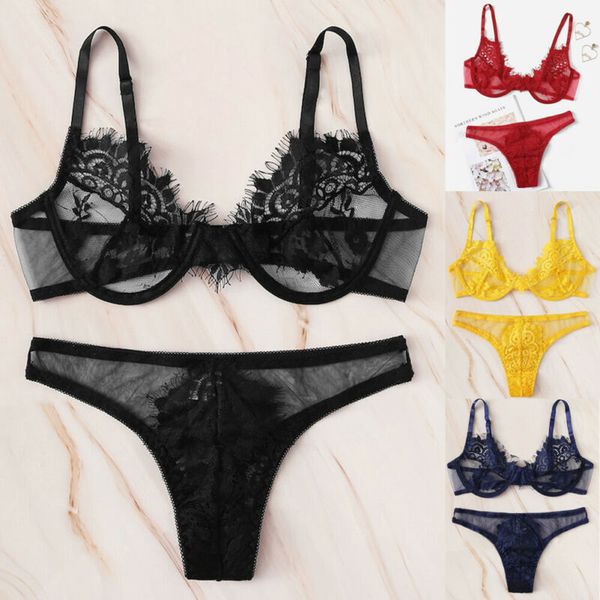 solid 2pcs women lingerie see-through lace babydoll unpadded bra high waist g-string thong underwear set, Black;white
solid 2pcs women lingerie see-through lace babydoll unpadded bra high waist g-string thong underwear set, Black;white