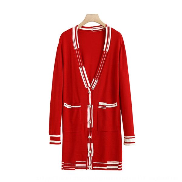 small fragrance medium long cardigan coat autumn winter 2020 new women's emale knitwear knitwear lgo1v, White;black
small fragrance medium long cardigan coat autumn winter 2020 new women's emale knitwear knitwear lgo1v, White;black