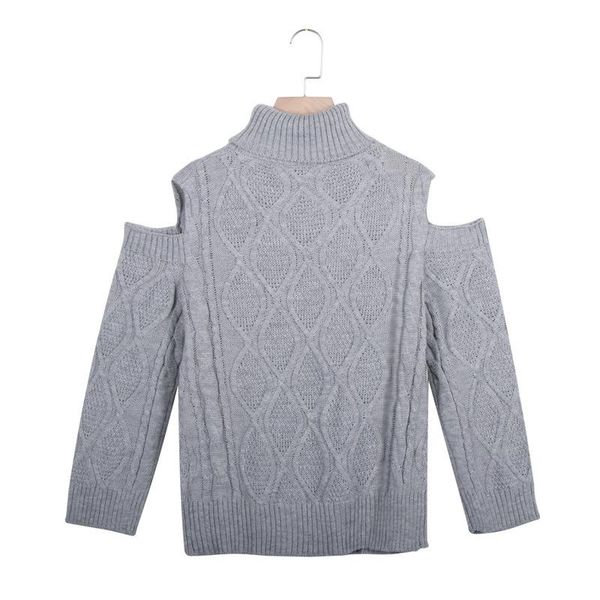 women's sweaters fashion hollow out shoulders knitted sweater vitage high neck long sleeve female pullovers designer chic winter super, White;black
women's sweaters fashion hollow out shoulders knitted sweater vitage high neck long sleeve female pullovers designer chic winter super, White;black