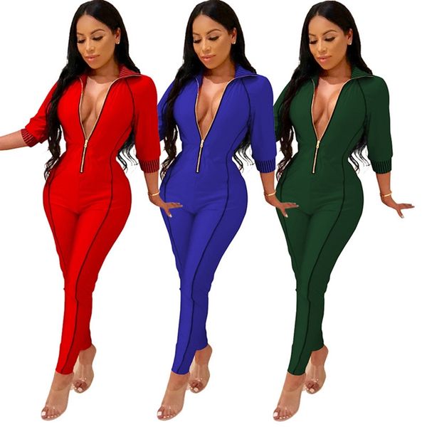 s-2xl women bodysuit jumpsuit rompers ladies one piece pants solid zipper clothing onesies winter autumn streetwear outfits cz102704, White
s-2xl women bodysuit jumpsuit rompers ladies one piece pants solid zipper clothing onesies winter autumn streetwear outfits cz102704, White