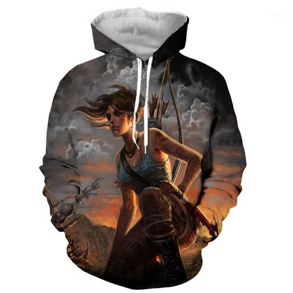 men's hoodies & sweatshirts tomb raider 3d print men women fashion cool long sleeves harajuku style street styles drop1, Black
men's hoodies & sweatshirts tomb raider 3d print men women fashion cool long sleeves harajuku style street styles drop1, Black