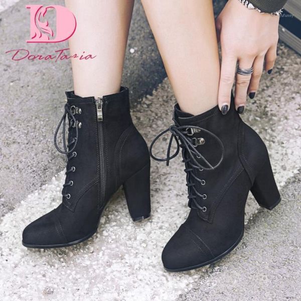 boots doratasia ladies mature office heeled lace-up solid ankle women 2021 high heels woman shoes1, Black
boots doratasia ladies mature office heeled lace-up solid ankle women 2021 high heels woman shoes1, Black