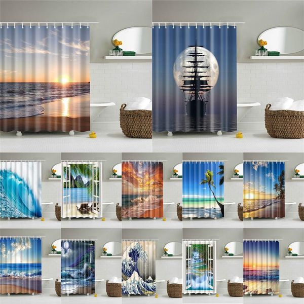 scenery shower curtain seascape pattern waterproof polyester fabric bathroom shower curtain bathroom decor
scenery shower curtain seascape pattern waterproof polyester fabric bathroom shower curtain bathroom decor