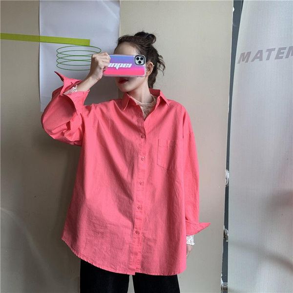women's blouses & shirts women 2021 spring autumn solid color shirt female long sleeve fashion casual loose ladies streetwear blouse s, White
women's blouses & shirts women 2021 spring autumn solid color shirt female long sleeve fashion casual loose ladies streetwear blouse s, White