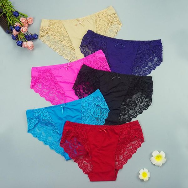 women's panties ixuejie 6 pcs lot underwear women lingerie femme pack of pure color lace stitching with bow wholesale, Black;pink
women's panties ixuejie 6 pcs lot underwear women lingerie femme pack of pure color lace stitching with bow wholesale, Black;pink