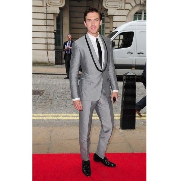 men's suits & blazers custom made gray men suit slim fit groom tuxedos two pieces wedding formal party (jacket+pants), White;black
men's suits & blazers custom made gray men suit slim fit groom tuxedos two pieces wedding formal party (jacket+pants), White;black