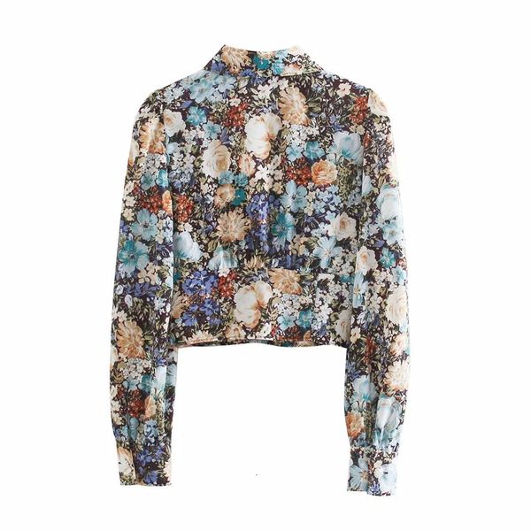 new women floral print crop female 2021 fall vintage bow button up long sleeve shirt chic woman elegant blouse ox5s, White
new women floral print crop female 2021 fall vintage bow button up long sleeve shirt chic woman elegant blouse ox5s, White