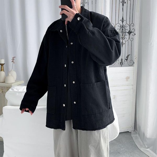 spring and autumn men korean-style loose tooling jaet students handsome ins fashion versatile hong kong style fashion brand vi, Tan;black
spring and autumn men korean-style loose tooling jaet students handsome ins fashion versatile hong kong style fashion brand vi, Tan;black