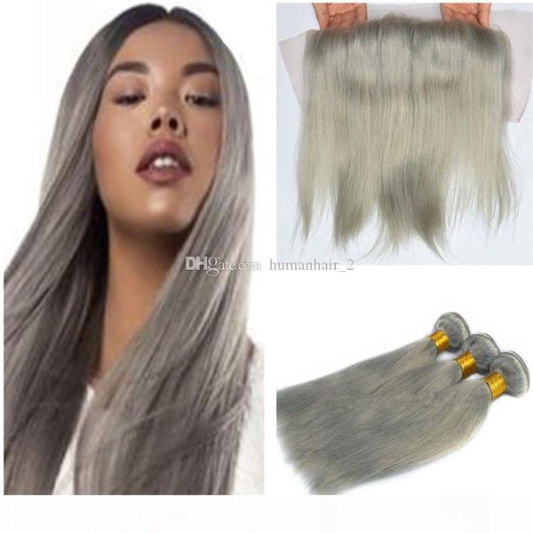 brazilian human virgin hair straight grey hair 3bundles with lace frontal closure 13*4 pre plucked natural hairline gray hair wefts, Black;brown
brazilian human virgin hair straight grey hair 3bundles with lace frontal closure 13*4 pre plucked natural hairline gray hair wefts, Black;brown