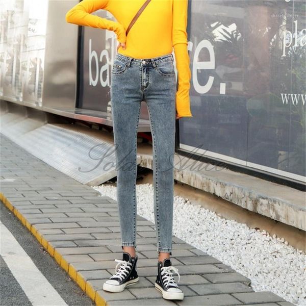 in 2020 women's spring and autumn new high waist small feet jeans were thin and tight pencil ankle-length pants1, Blue
in 2020 women's spring and autumn new high waist small feet jeans were thin and tight pencil ankle-length pants1, Blue