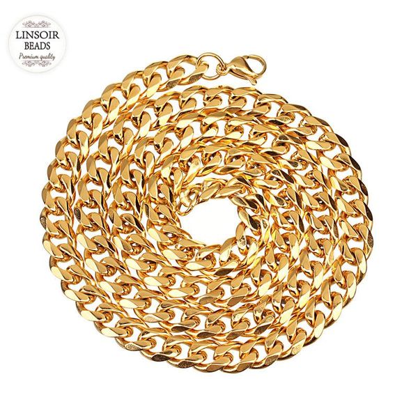2020 new rhodium tone gold color stainless steel cuban curb link chain necklace men luxury chunky statement necklace chains, Silver
2020 new rhodium tone gold color stainless steel cuban curb link chain necklace men luxury chunky statement necklace chains, Silver