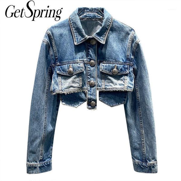 getspring women denim coat long sleeve jean jacket women denim jackets loose short outerwears spring autumn new1, Black;brown
getspring women denim coat long sleeve jean jacket women denim jackets loose short outerwears spring autumn new1, Black;brown