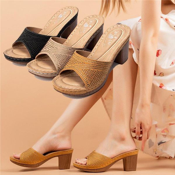 2021 new summer high heels sandals women fashion diamond female slippers summer shoes size 36-41 anti slip beach shoes, Black
2021 new summer high heels sandals women fashion diamond female slippers summer shoes size 36-41 anti slip beach shoes, Black