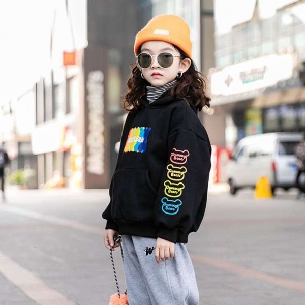 winter girls' new hooded 2020 sweater autumn middle school fashionable thickened hoodie children's foreign sle plush coat fashion, Black
winter girls' new hooded 2020 sweater autumn middle school fashionable thickened hoodie children's foreign sle plush coat fashion, Black