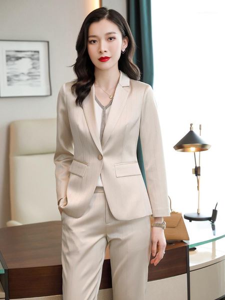 women's two piece pants 2 set women suit blazer and business suits ladies work for jacket and1, White
women's two piece pants 2 set women suit blazer and business suits ladies work for jacket and1, White