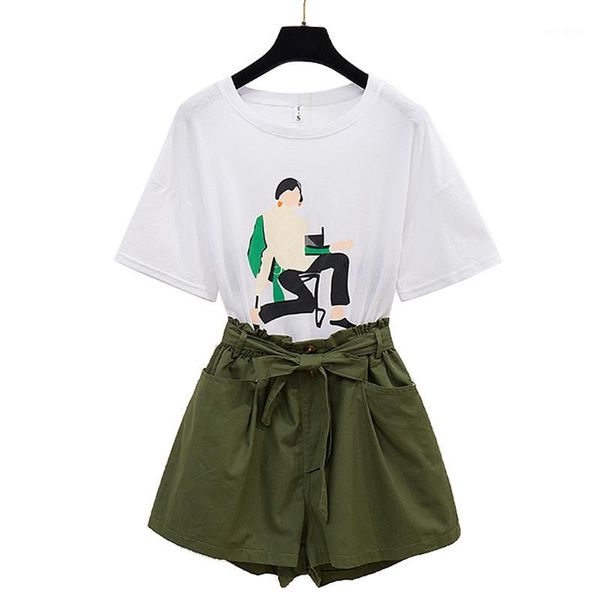 summer characters printed t-shirts with short sleeves loose leisure joker with shorts two-piece students clothing set sweatshirt1, White
summer characters printed t-shirts with short sleeves loose leisure joker with shorts two-piece students clothing set sweatshirt1, White