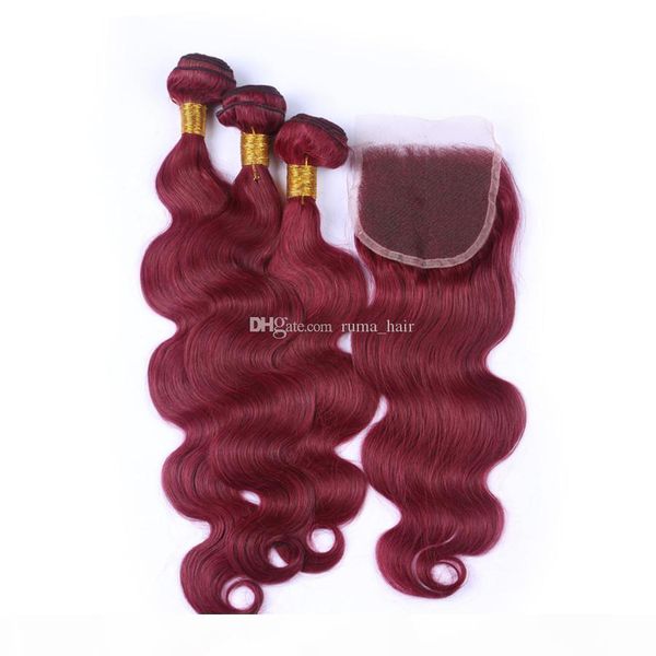 body wave 99j with lace closure wine red body wave malaysian virgin human hair weaves with lace closure burgundy pure color hair wefts, Black;brown
body wave 99j with lace closure wine red body wave malaysian virgin human hair weaves with lace closure burgundy pure color hair wefts, Black;brown