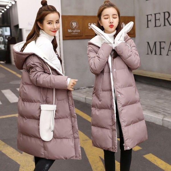 women 2020 winter new fashion oversize jackets female loose warm solid color coat parkas ladies hooded long padded outwear r91, Black
women 2020 winter new fashion oversize jackets female loose warm solid color coat parkas ladies hooded long padded outwear r91, Black