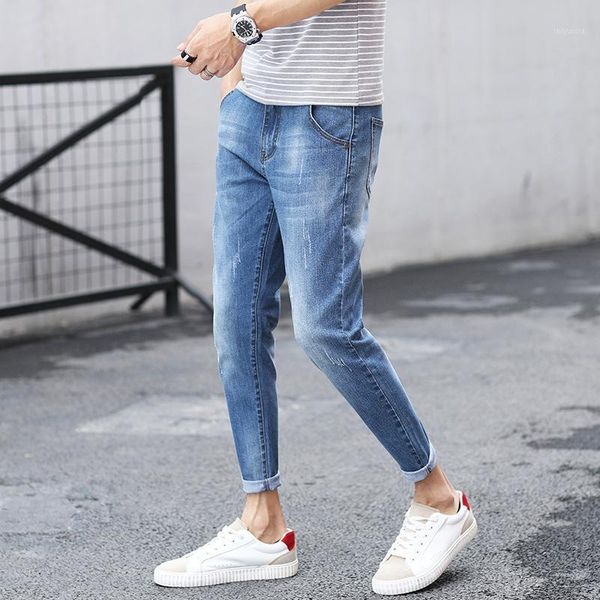 2020 summer fashion scratch hole ripped men's jeans boys youth casual pencil pants ankle-length harem youth trousers1, Blue
2020 summer fashion scratch hole ripped men's jeans boys youth casual pencil pants ankle-length harem youth trousers1, Blue